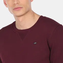 Arrow Sport Men Red Solid Sweatshirt image 4