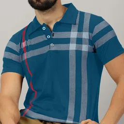 AUSK Men 2 Printed Polo Collar Applique T-shirt image 5