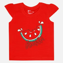 Bodycare Infant Girls Pack of 2 Printed Cotton T-shirts image 4