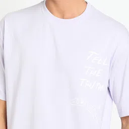 Club York Typography Printed Drop-Shoulder Sleeves T-shirt image 5