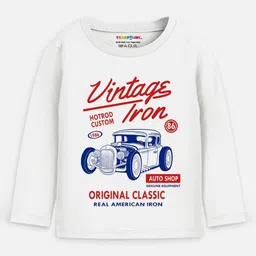 YK X Trampoline Boys Typography 5 Printed Applique T-shirt image 3