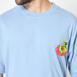 Imsa Moda Graphic Printed Oversized Cotton T-Shirt image 2