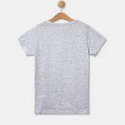 R&B Girls Grey Printed Cotton T-shirt image 4