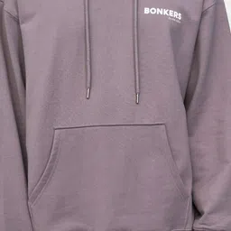 Bonkers Corner Typography Printed Hooded Long Sleeves Cotton Pullover Sweatshirt image 2