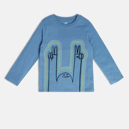 MINI KLUB Boys Graphic Printed Regular Fit Pure Cotton Casual T-shirt-picture-45