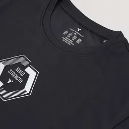 Technosport Round Neck Long Sleeves Regular Fit Typographic Printed  T-shirt image 5