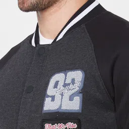 SPYKAR Typography Printed Mandarin Collar Sweatshirt image 2