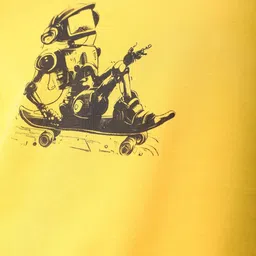 The Indian Garage Co Men Printed Applique Boxy T-shirt image 2