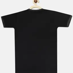 CHIMPRALA Girls Black Striped Running T-shirt image 3