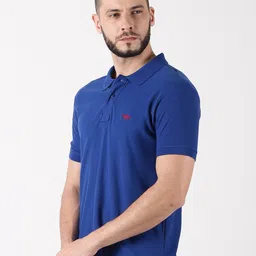 Force NXT Men Solid Super Combed Cotton Polo T-shirt image 2
