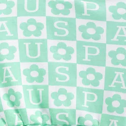 U.S. Polo Assn. Kids Girls Floral Printed Pure Cotton Crop T-shirt image 3