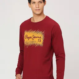 Pepe Jeans Typography Printed Long Sleeves Pure Cotton Pullover image 5