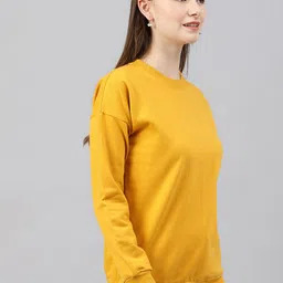 COLOR CAPITAL Round Neck Drop Shoulder Sleeves Oversized Pullover image 2