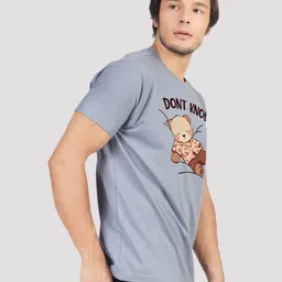 Greylongg Men Graphic Printed Round Neck Cotton T-shirt image 3