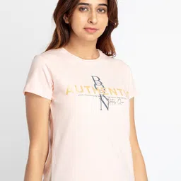 Status Quo Round Neck Typography Printed T-shirt image 4