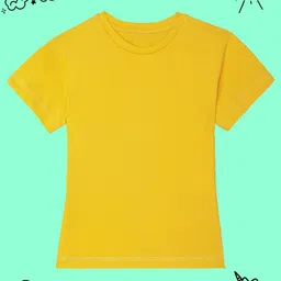 BAESD Girls Pack of 2 Round Neck Cotton T-shirt image 4