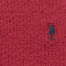 U.S. Polo Assn. Kids Boys Self Design Textured Round Neck T-shirt image 2