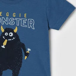 max Boys Graphic Printed Round Neck Cotton T-shirt image 3