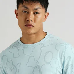Pepe Jeans Abstract Printed Slim Fit Cotton T-shirt image 3