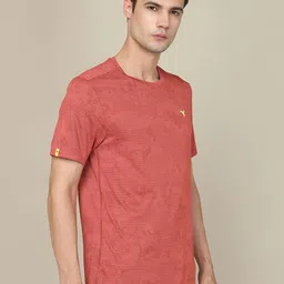 Technosport Men Jacquard Double Cool Slim Fit Sports Tshirt image 5