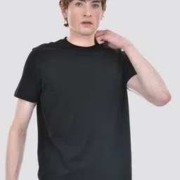 ONEWAY Men Round Neck Solid Cotton T-shirt image 3