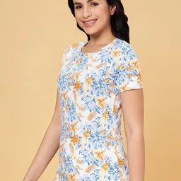 Honey by Pantaloons Floral Printed Pure Cotton T-shirt image 2