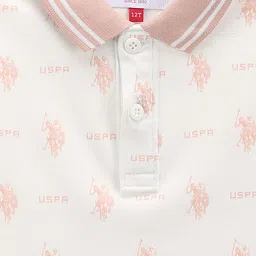 U.S. Polo Assn. Kids Boys Printed Polo Collar T-shirt image 2