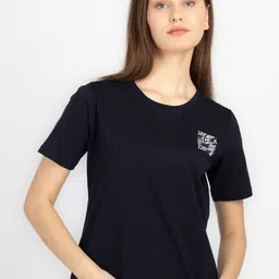 Status Quo Typography Round Neck Pure Cotton Oversized T-shirt image 3