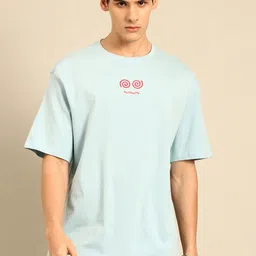 recast Bio Finish Typography Printed Pure Cotton Oversized T-Shirt image 4