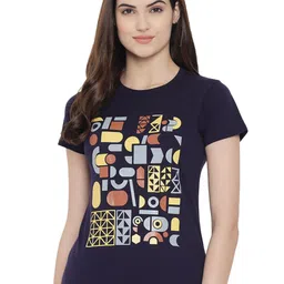 Fabflee Pack Of 3 Abstract Printed Cotton T-shirt image 3