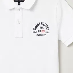 Tommy Hilfiger Boys Printed Polo Collar Cotton T-Shirt image 3
