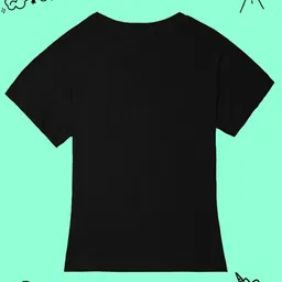 BAESD Girls Pack of 2 Round Neck Cotton T-shirt image 2