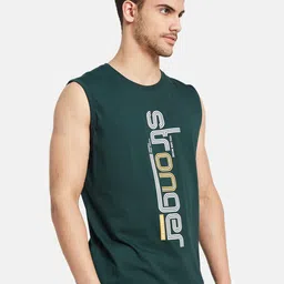 Octave Typography Printed Sleeveless T-shirt image 3