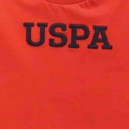 U.S. Polo Assn. Kids Boys Typography Printed Applique T-shirt image 3