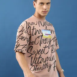 HIGHLANDER Unisex Typography Printed Oversized T-Shirt image 3