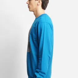 Wildcraft Men Blue Printed Sweatshirt image 2