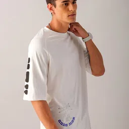 The Indian Garage Co Men Printed Applique Boxy T-shirt image 3