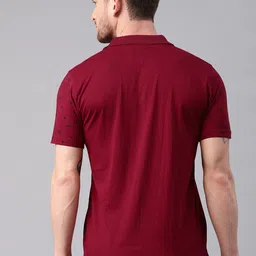 Kryptic Conversational Printed Polo Collar Pure Cotton T-Shirt image 4