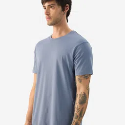 The Souled Store Round Neck Short Sleeves Supima Cotton Casual T-shirt image 4