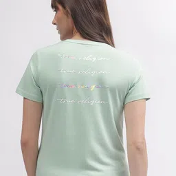 True Religion V-Neck Short Sleeves Pure Cotton T-shirt image 4