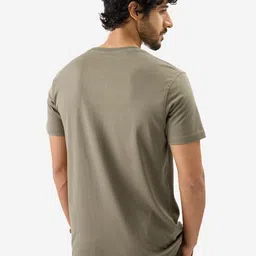 The Souled Store Men Solid Round Neck Supima Cotton  T-shirt image 4