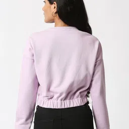 20Dresses Women Lavender Cotton Sweatshirt image 5