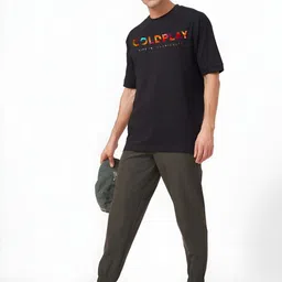 KAIDO Men Printed Drop-Shoulder Sleeves T-shirt image 4