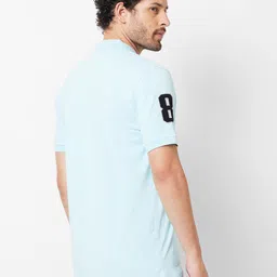 GIORDANO Polo Collar Applique Slim Fit T-shirt image 4