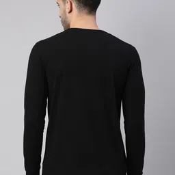Maniac Men Black Slim Fit T-shirt image 4