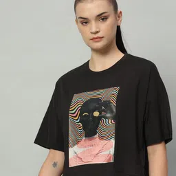 MKH Graphic Printed Relaxed Fit Drop-Shoulder Sleeves Dri-Fit T-shirt image 3