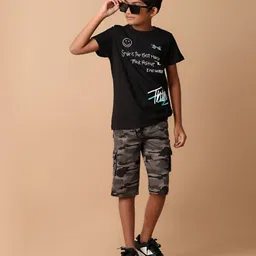 V-Mart Boys Typography Printed Round Neck Cotton T-shirt image 5