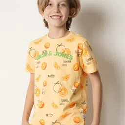 Jack & Jones Junior Boys Conversational Printed Pure Cotton T-shirt image 4