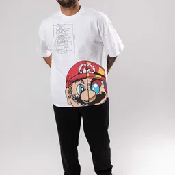 BAESD Graphic Printed Drop-Shoulder Sleeves Oversized Cotton Casual T-shirt image 4