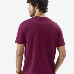 The Souled Store Round Neck Short Sleeves Striped Regular Fit Supima Cotton T-shirt image 4